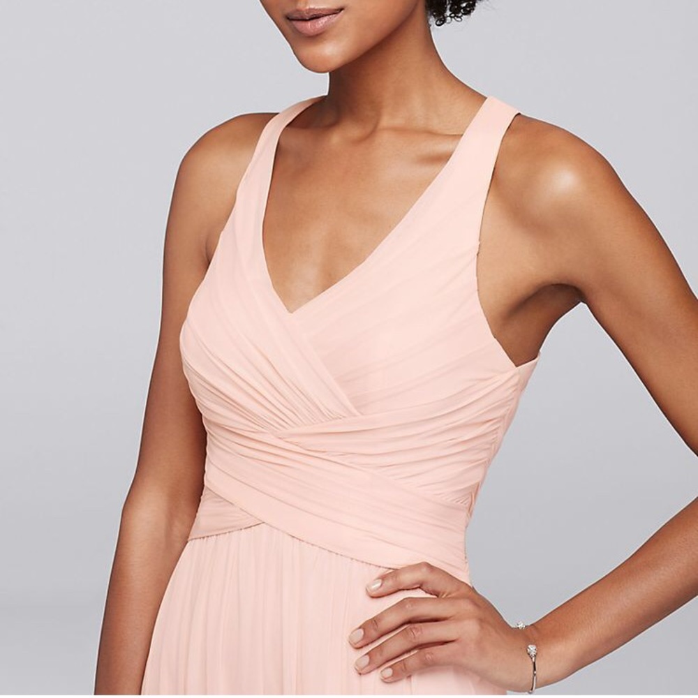 David Bridal Blush Bridesmaid Dress